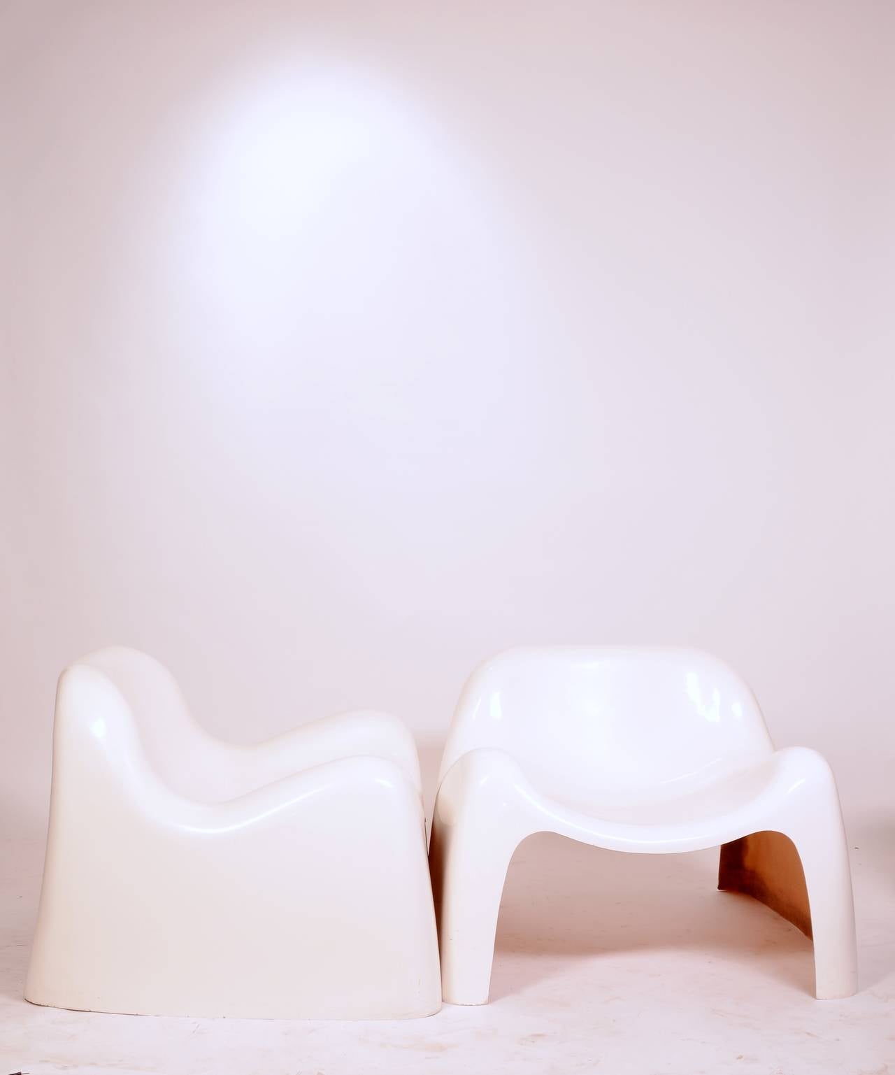 Modern Pair of Toga Chairs by Sergio Mazza for Artemide