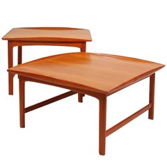 Pair of Folke Ohlsson for DUX Teak Table Set