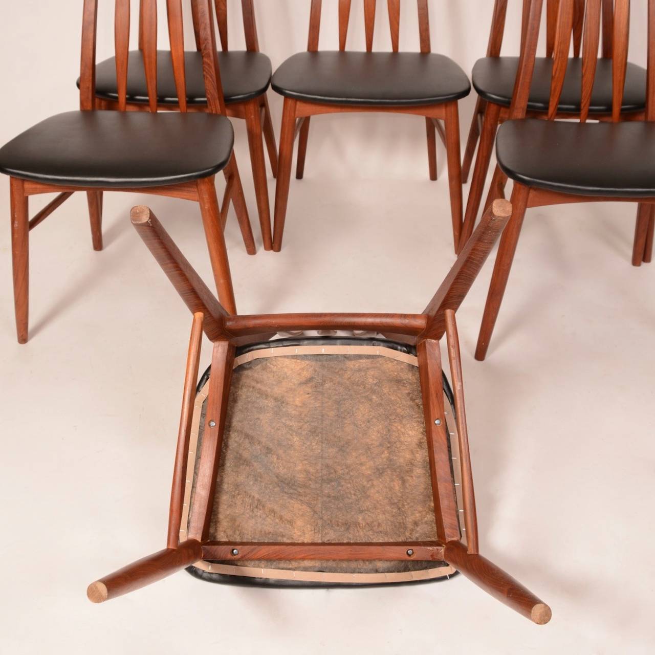 Danish Eva Chair by Neils Koefoed, Set of TWO