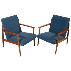 Matching Danish Modern Chairs in Teak by Komfort in the Style of Grete Jalk 12