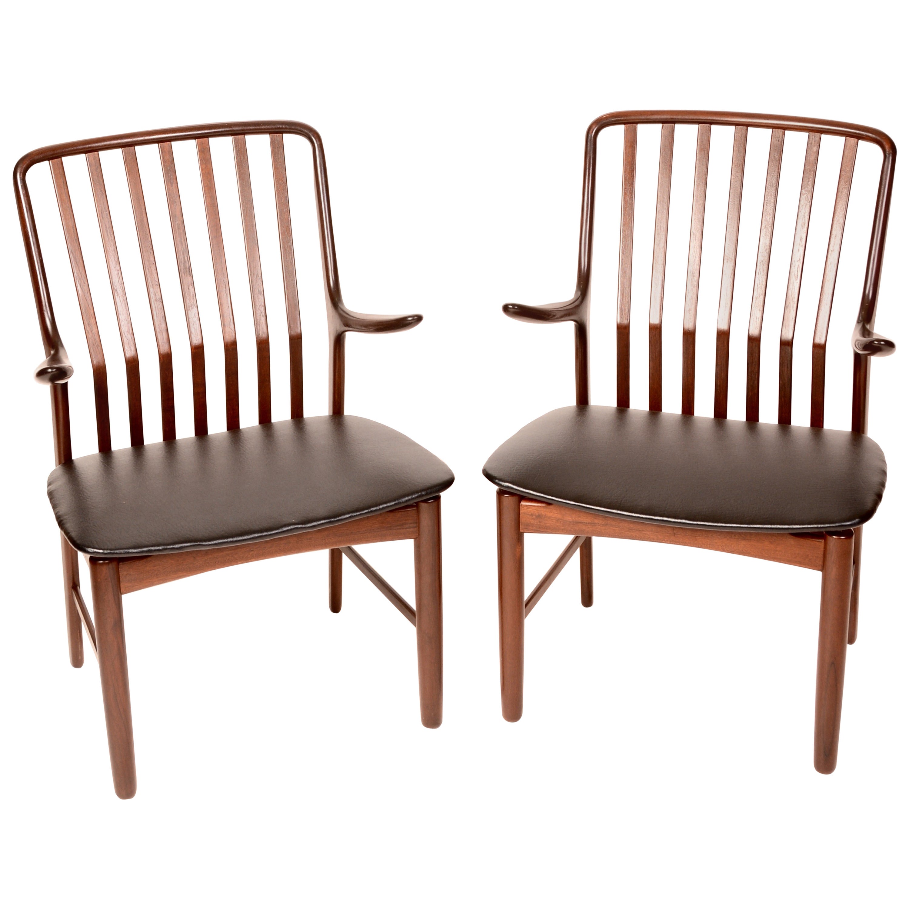 Danish Arm Chairs by Svend A. Madsen for Moreddi, Set of 2 For Sale