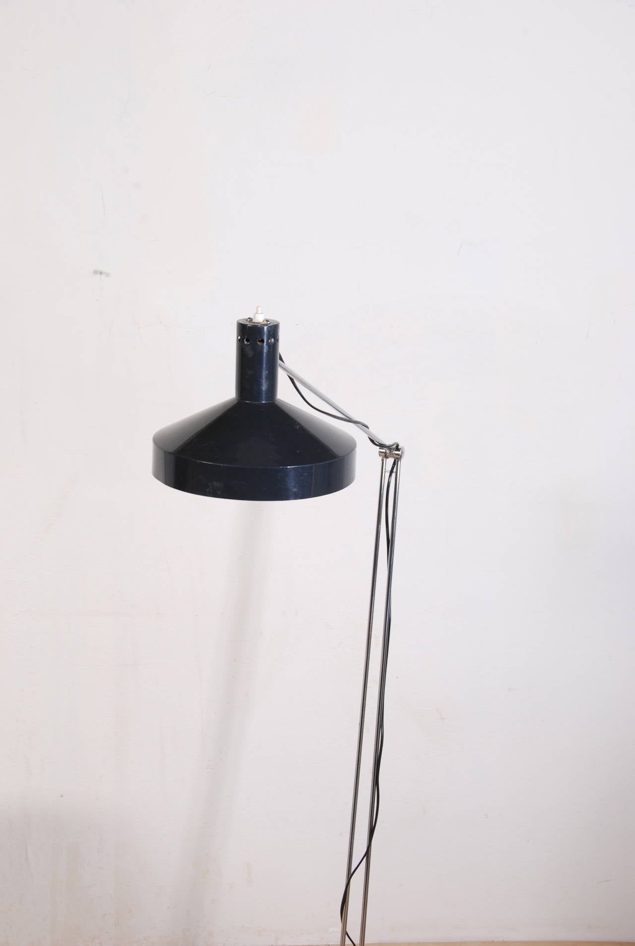 Nickel Lampadaire articulé Rosemarie & Rico Baltensweiler, Suisse en vente