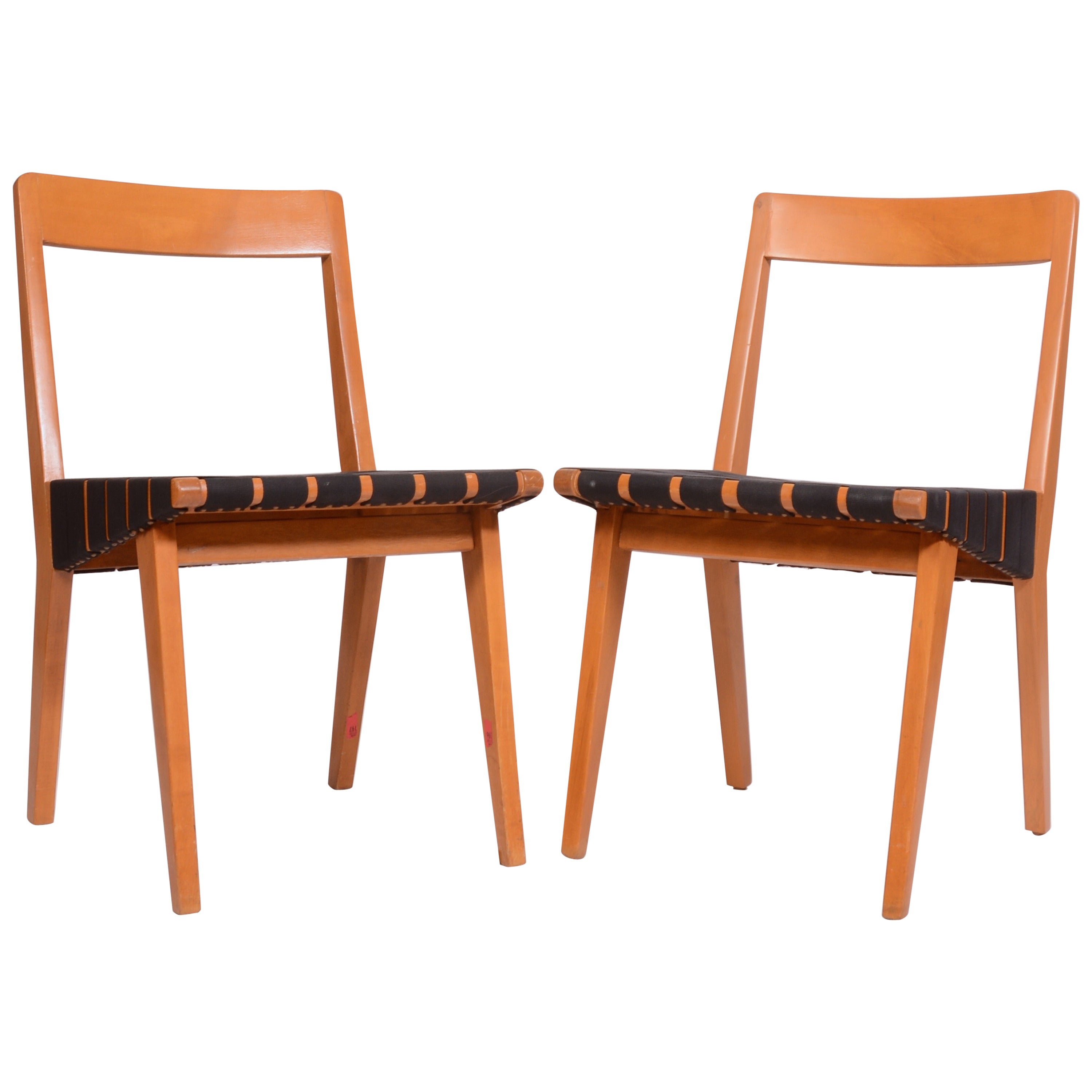 Paire de chaises d'appoint Jens Risom 666 pour Knoll en vente