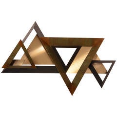 Triangles Wall Sculpture by Curtis Jere 11