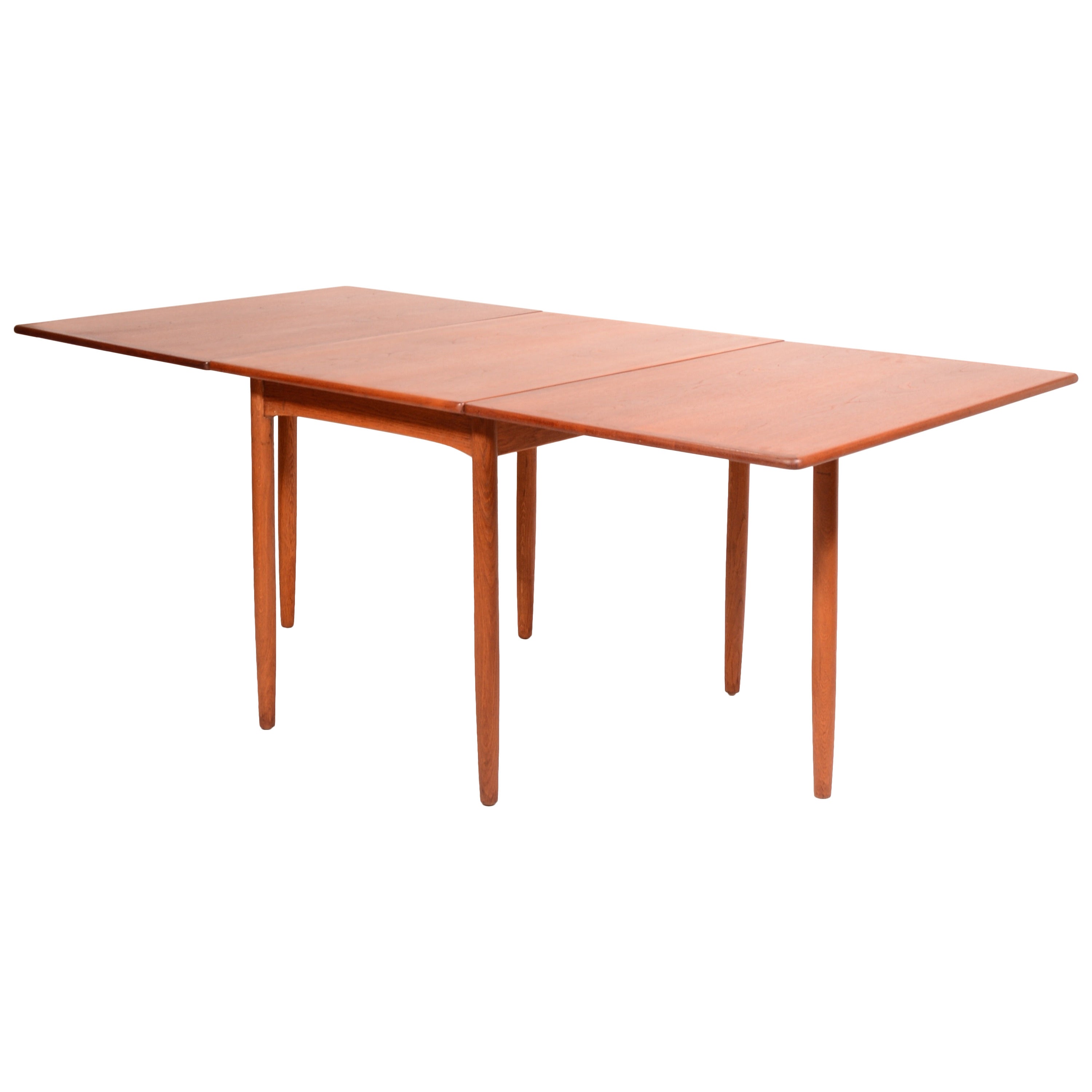 Mid Century Danish Modern Drop-Leaf Dining Table by Hans C. Andersen For Sale