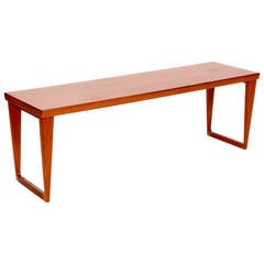 Teak Bench Table by Kai Kristiansen for Aksel Kjersgaard