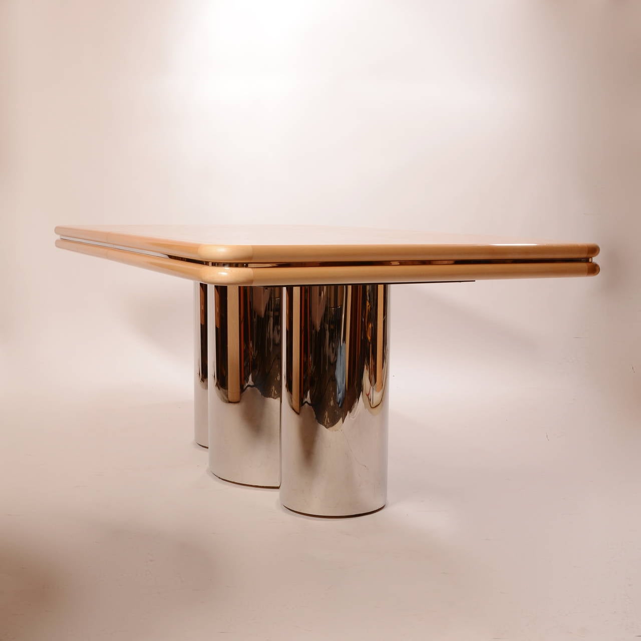 Burl Maple Dining Table Designed by Stanley Jay Friedman for Brueton 2