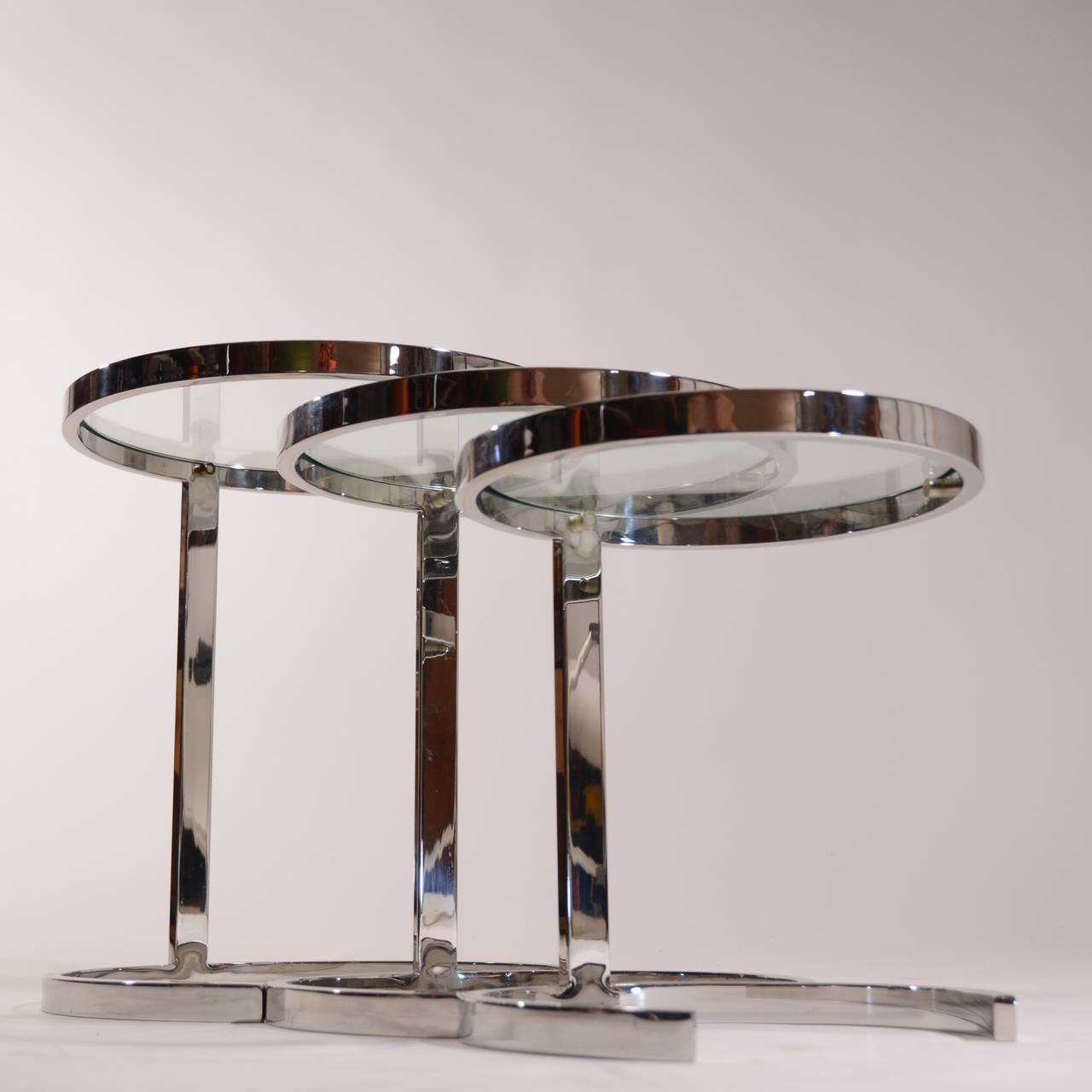 stainless steel glass table