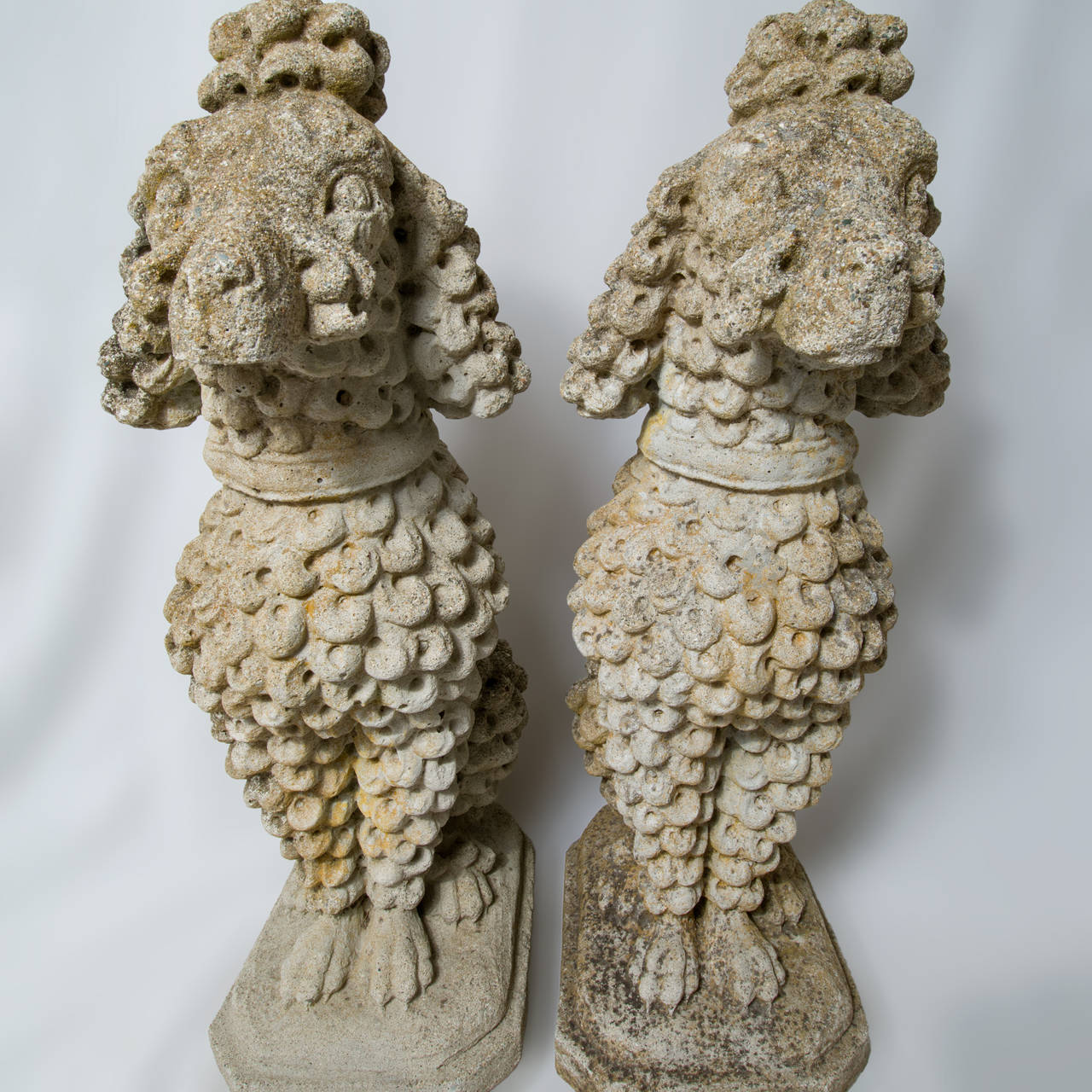 poodle garden statue