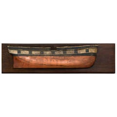 Antique Builders Half Hull Model of a New England Whaler