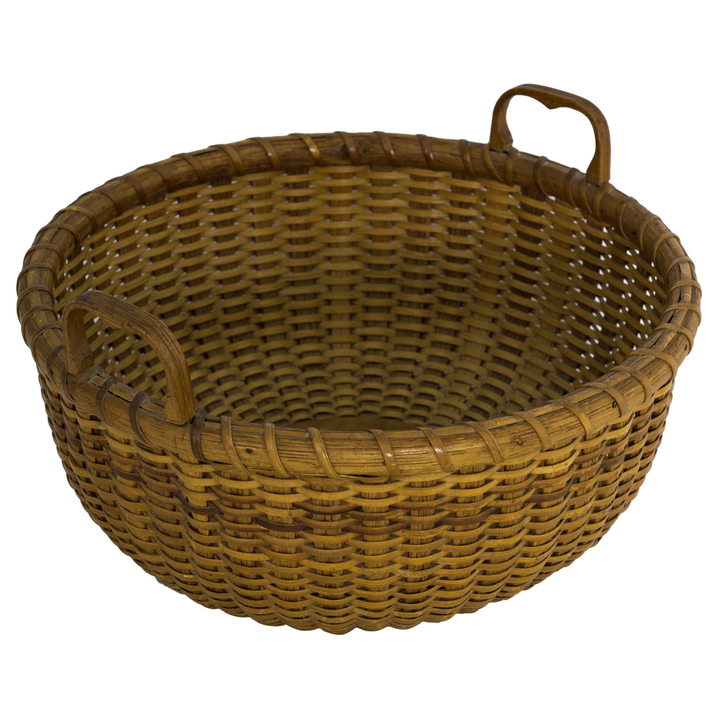 Labeled Nantucket Lightship Sewing Basket Made by Ferdinand Sylvaro, 1935