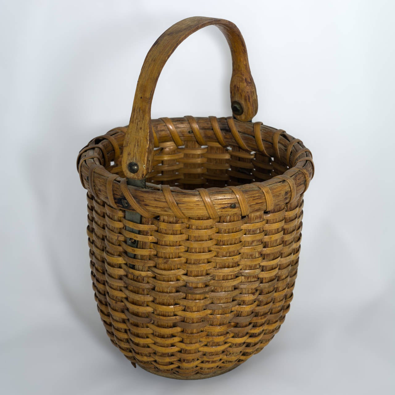 American Craftsman Nantucket Lightship Basket Attributed to C. Mitchy Ray, circa 1940
