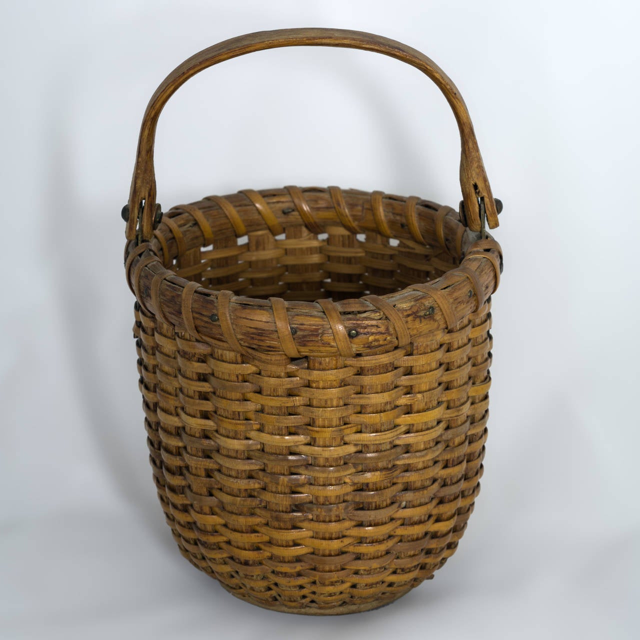 American Nantucket Lightship Basket Attributed to C. Mitchy Ray, circa 1940