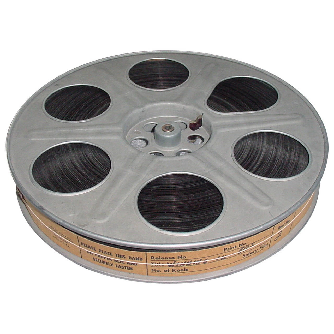 Vintage Movie Reel with Sound Motion Picture Film, Circa Mid 20th. As