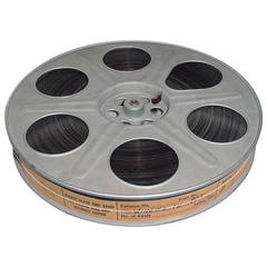 Used Movie Reel with Sound Motion Picture Film, Circa Mid 20th. As Sculpture.