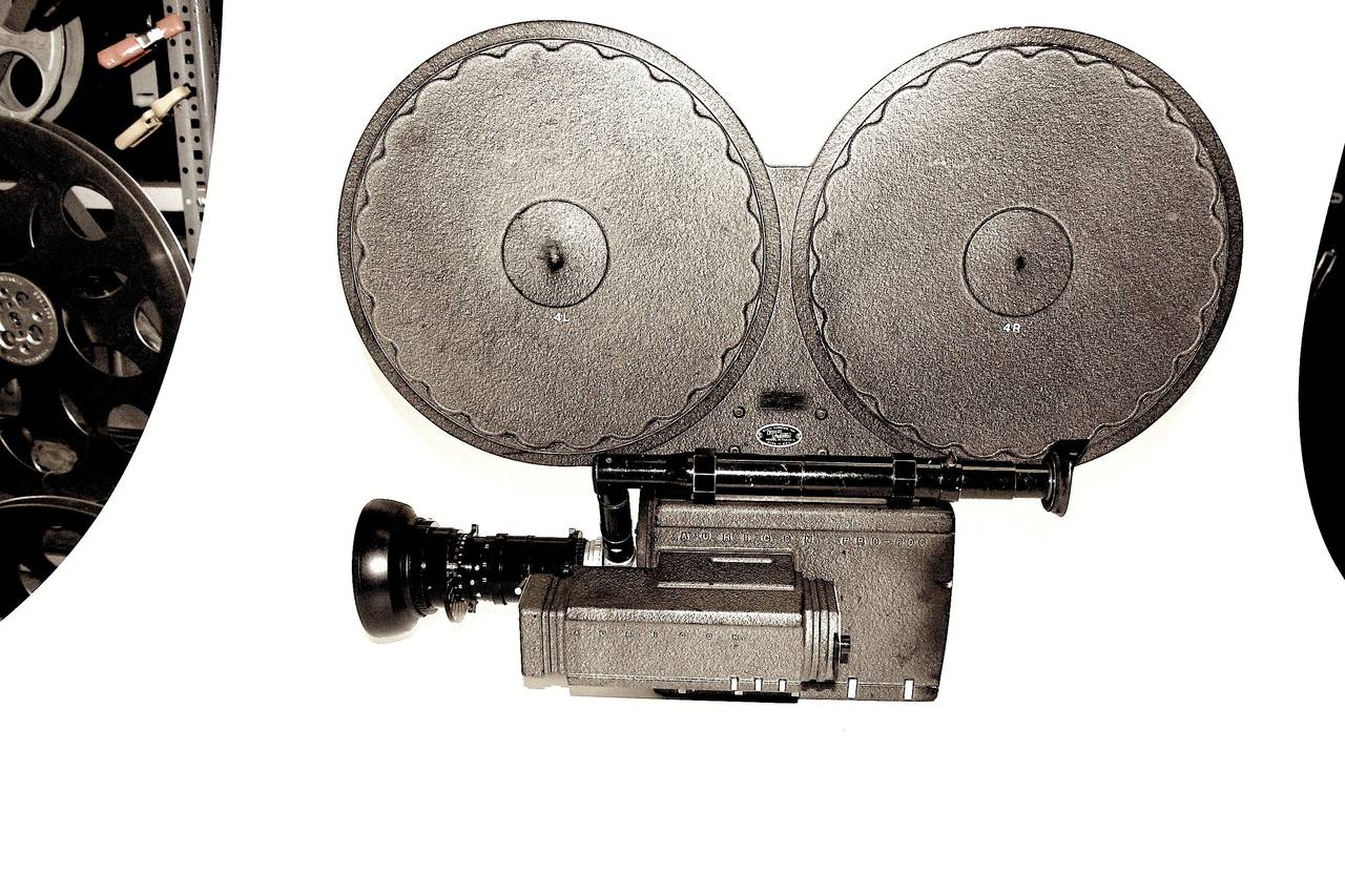 American Auricon Cinema Newsreel Camera, Complete and Working. As Sculpture, Circa 1955. For Sale