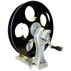 Vintage Hollywood Cinema Film Lab Flange Rewinder. Circa 1930. Use as Sculpture