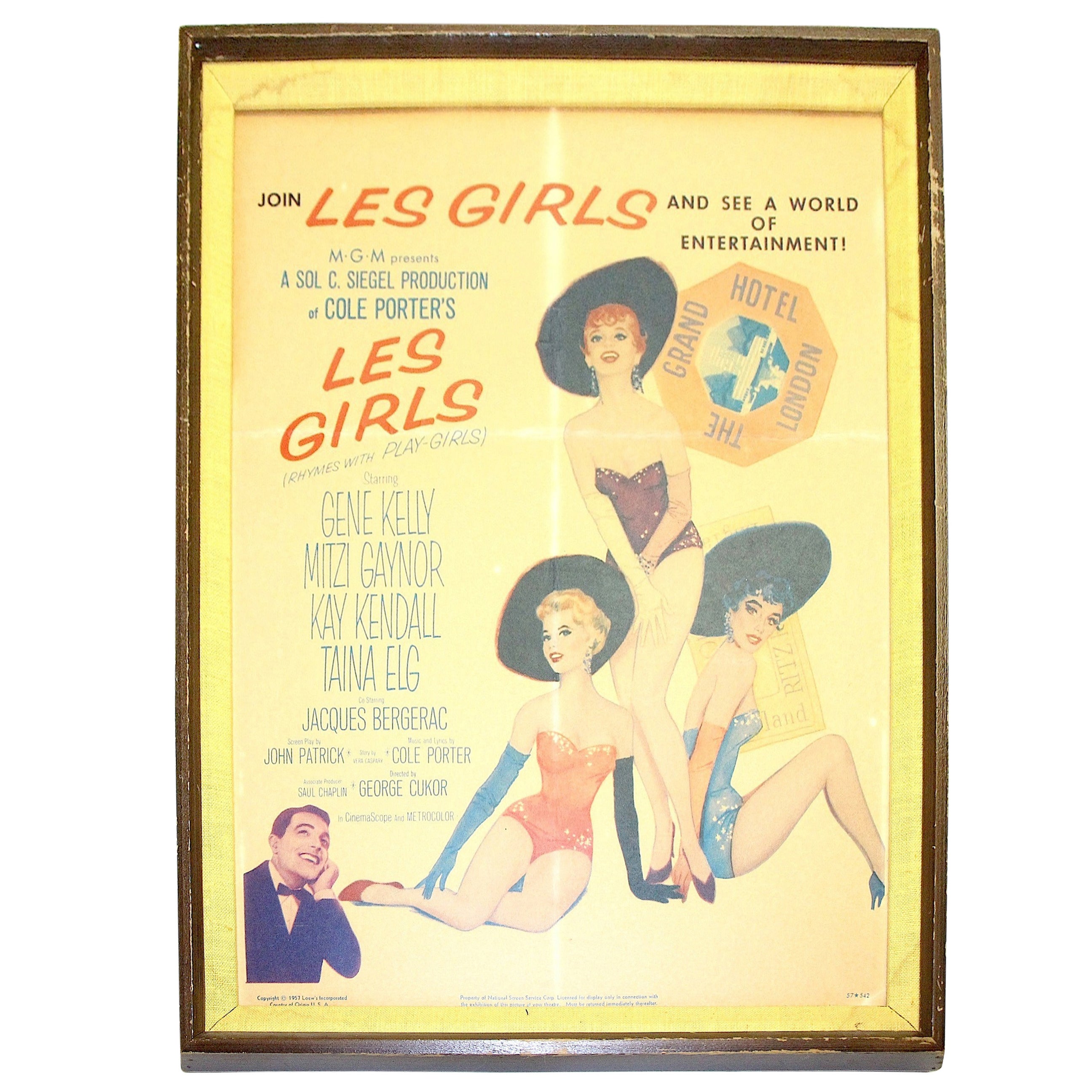 Original Movie Poster from "Les Girls" 1957 by Famous Artist A. Vargas For Sale
