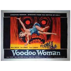 "Voodoo Woman" Original Movie Poster, circa 1957