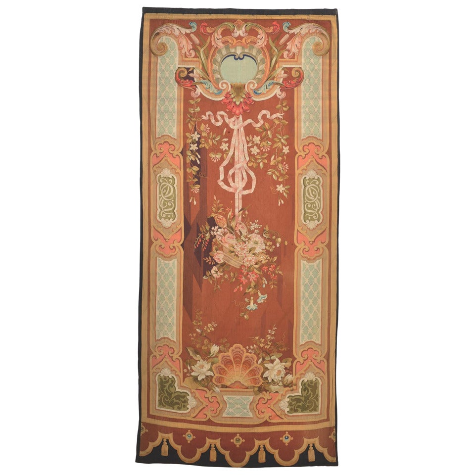 Antique Aubusson Tapestry "Between Two Windows" For Sale at 1stdibs