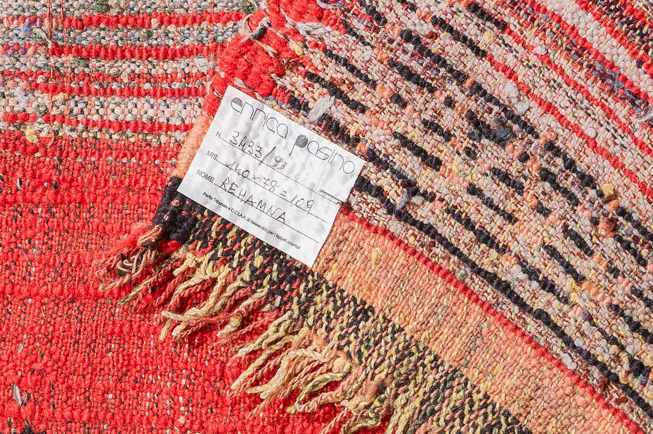 Tribal Vintage Ouedzem or Rehamna Moroccan Rug