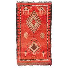Vintage Oulad Bou Sebaa or Rehamna Rug, Morocco 4