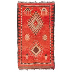 Vintage Moroccan Rug : Oulad Bou Sebaa or Rehamna -