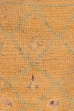 Alfombra marroquí vintage albaricoque, años 60, Tejedor sin atribuir, 355x150 CM