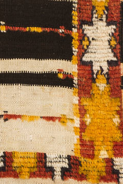 Hand-Knotted Moorish Moroccan Rug, Wool, 1950s, 325x138 CM