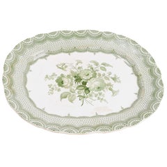 Antique Elegant Large English Platter