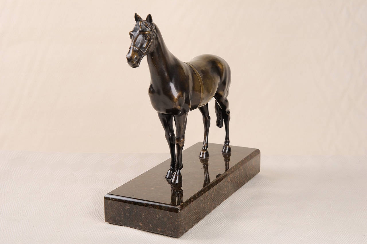 Metalwork Poland Bronze-alloy Horse Sculpture