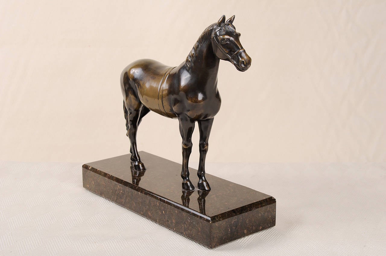 Polish Poland Bronze-alloy Horse Sculpture