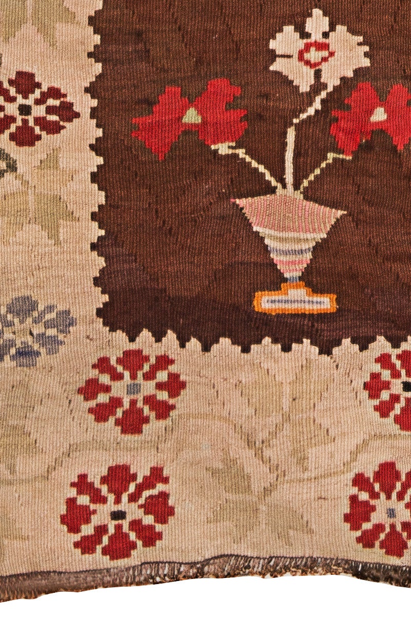Kilim turco de onda plana KARS, fechado en 1947, de colección privada Turco en venta