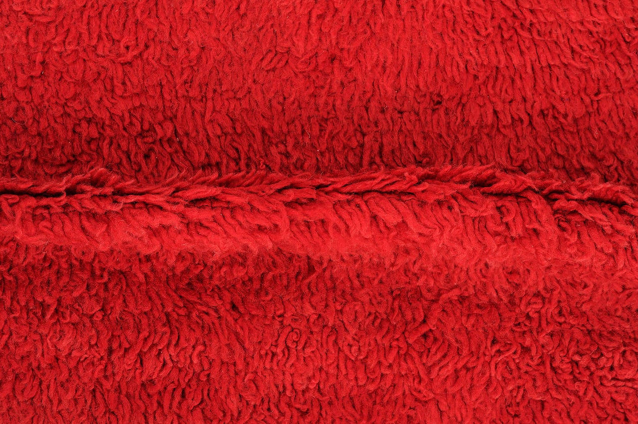    Lang  Roter MOROCCAN-Teppich im Vintage-Stil (Marokkanisch) im Angebot