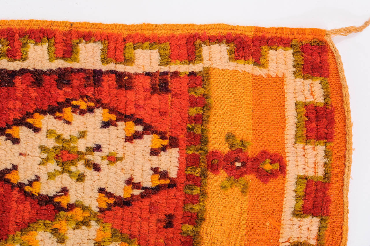Wool  Vintage Ait Touaya, Moroccan Carpet