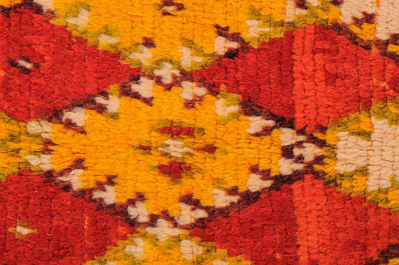 Moorish  Vintage Ait Touaya, Moroccan Carpet