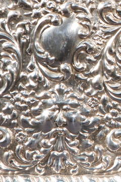 Antique Silver Post-Trays by Unattributed Metalworker, England, 1902