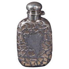 Antique English Silver Pocket Wiskey Flask