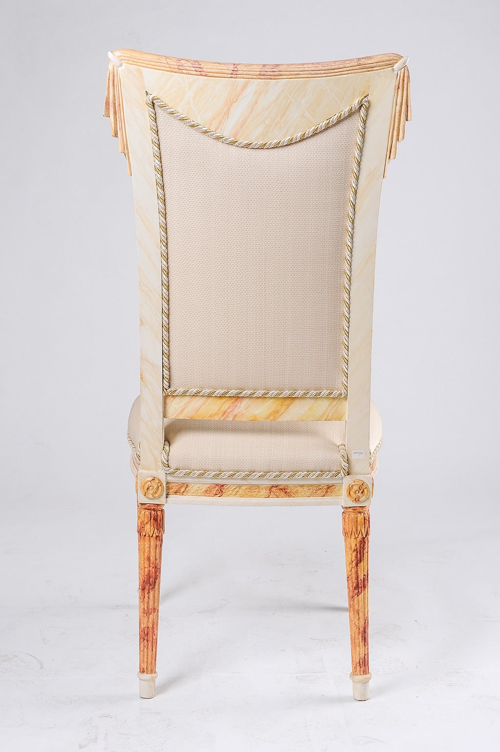 Hollywood Regency Draped Fanciful  Chair for a Young Girl or a Lady For Sale