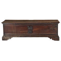 Italian Carved Walnut Cassone