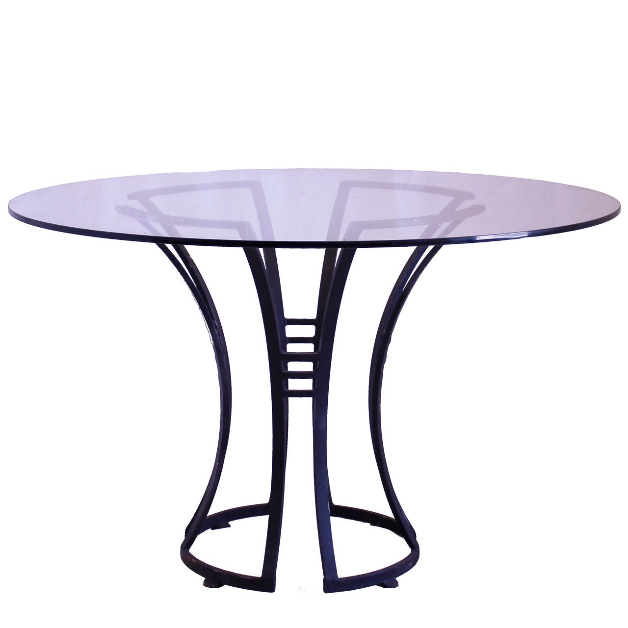 Deco Style Glass-Top Garden Table