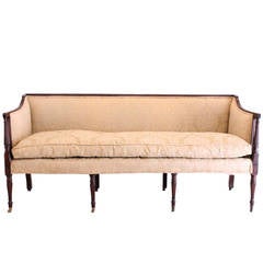Antique Mahogany Sheraton Sofa