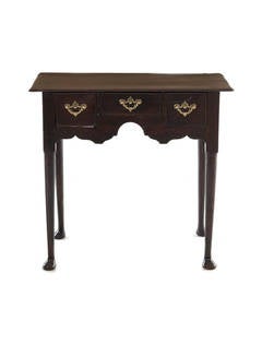 18th Century English Queen Anne Oak Dressing Table