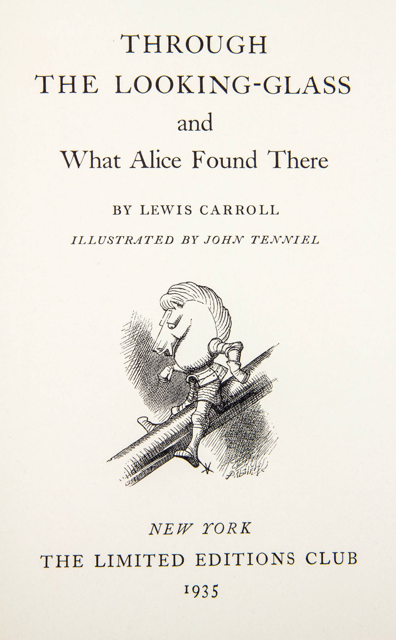 Alice's adventures in Wonderland and Through the Looking Glass by Lewis Carroll. Two volumes. [4], xi, [3], 182, [4]; xxii, [8], 211, [5] pp. With illustrations by John Tenniel. 8vo., each volume bound in recent full red and blue respective morocco