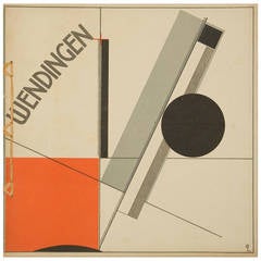 Antique Wendingen, Frank Lloyd Wright issue with Lithographic Design by El Lissitzky