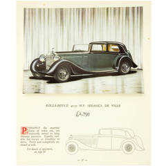 Vintage Rolls-Royce Promotional Catalogue for the Phantom III