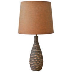 Ceramic ‘Pinecone’ Lamp by Raymor