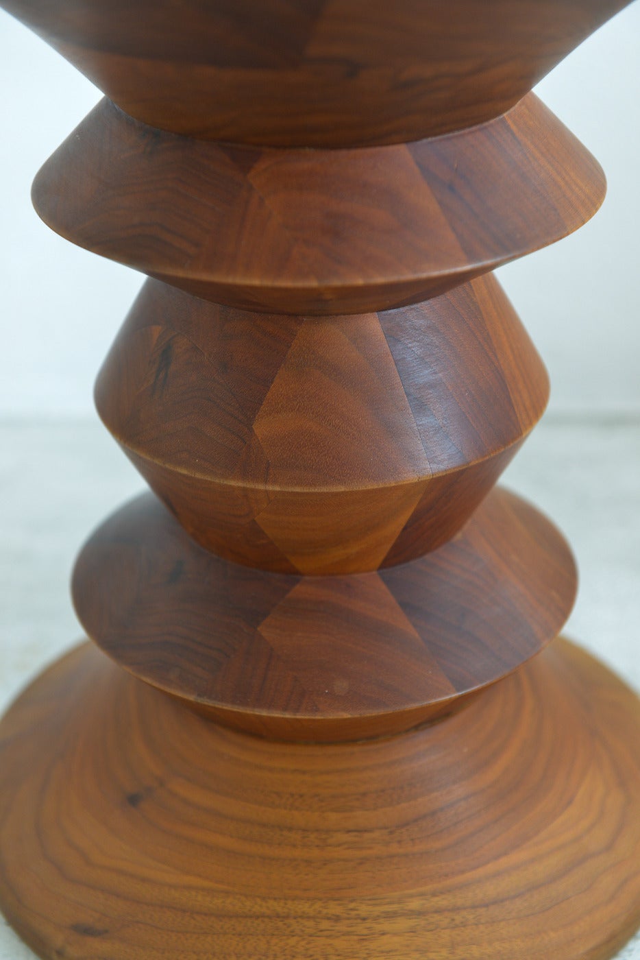 Eames Turned Walnut Time Life Stool In Excellent Condition In Costa Mesa, CA