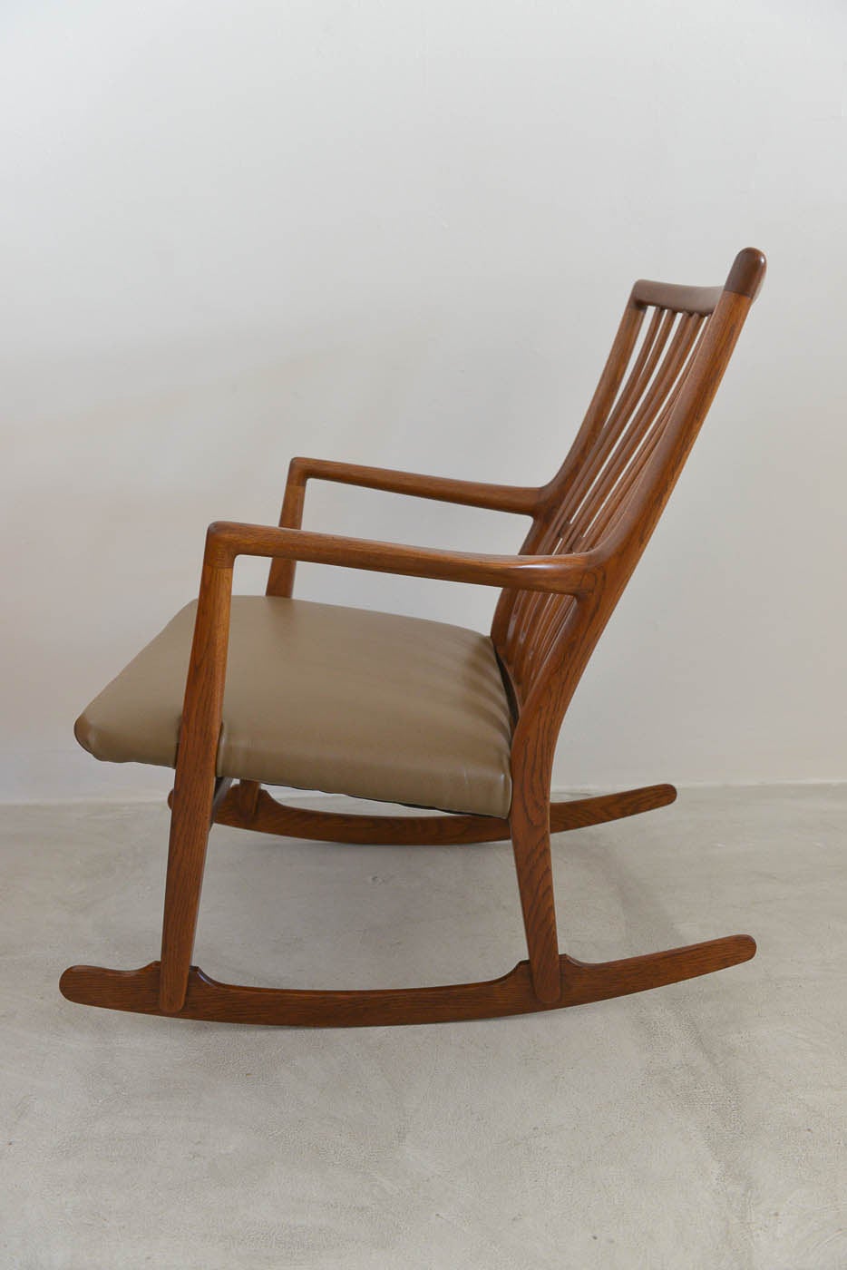 Mid-Century Modern Rare Hans Wegner for Mikael Laursen ML-33 Rocking Chair