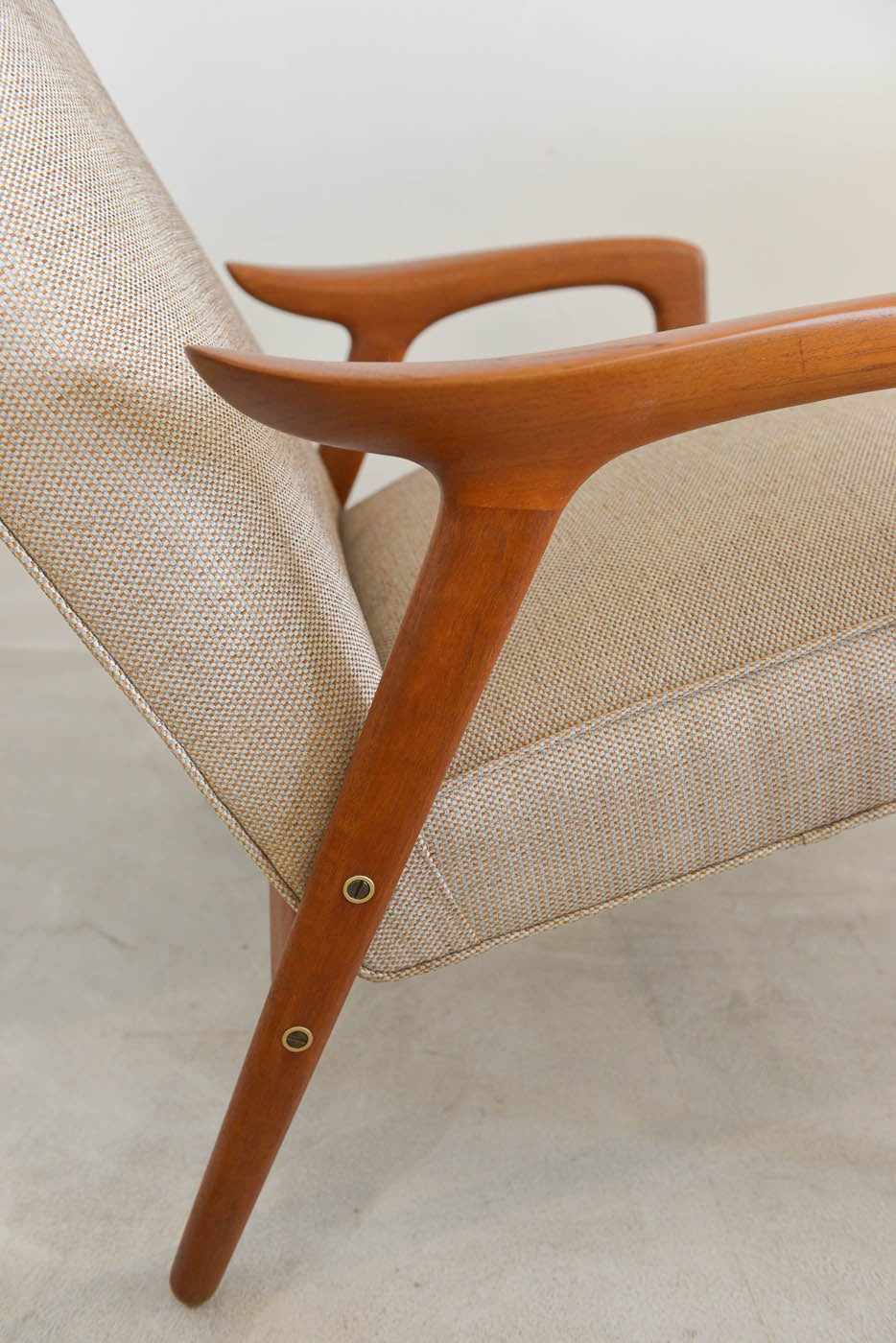 Swedish Rare 'Mingo' Lounge Chair with Ottoman by Yngve Ekstrom